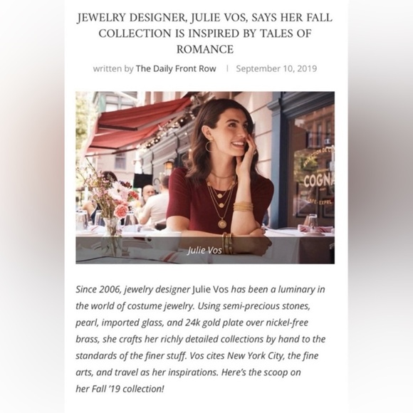 Julie Vos NWT authentic rare luxury minimalist pearl CZ drop statement earrings - Picture 3 of 17